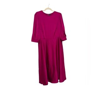 Pink Fushia Midi Dress 2XL SHEIN Curve